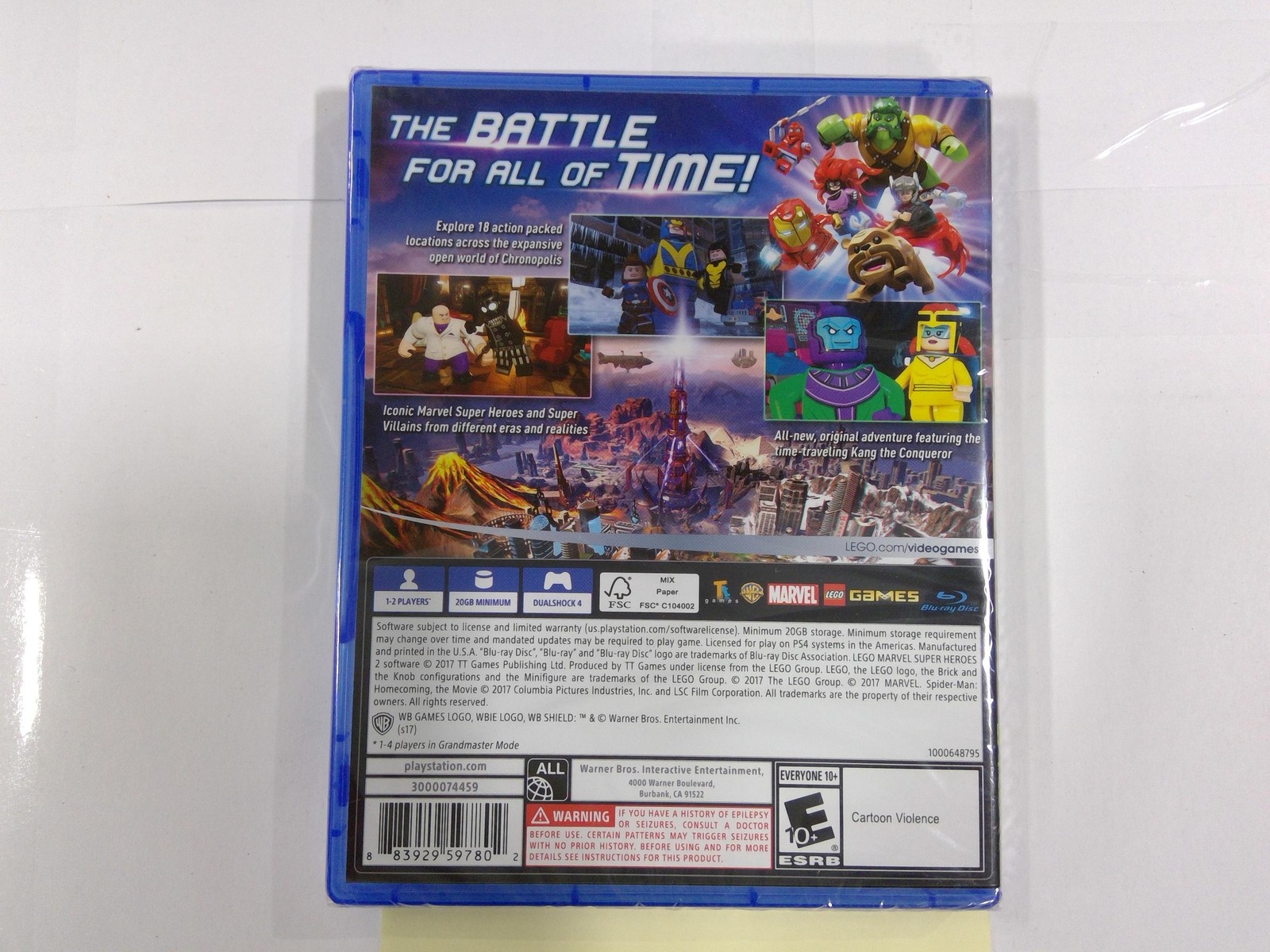 LEGO Marvel Super Heroes 2 PS4 Video Game New Sealed WB Games E10+ Family Action
