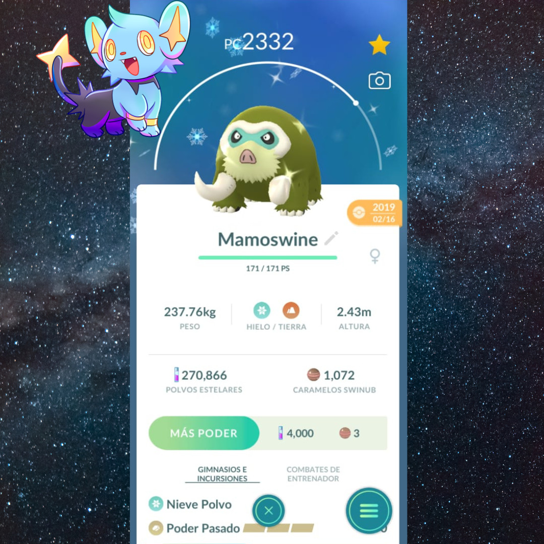 Shiny Mamoswine | Registered or 30 Day Trade – Pokémon Go ✨