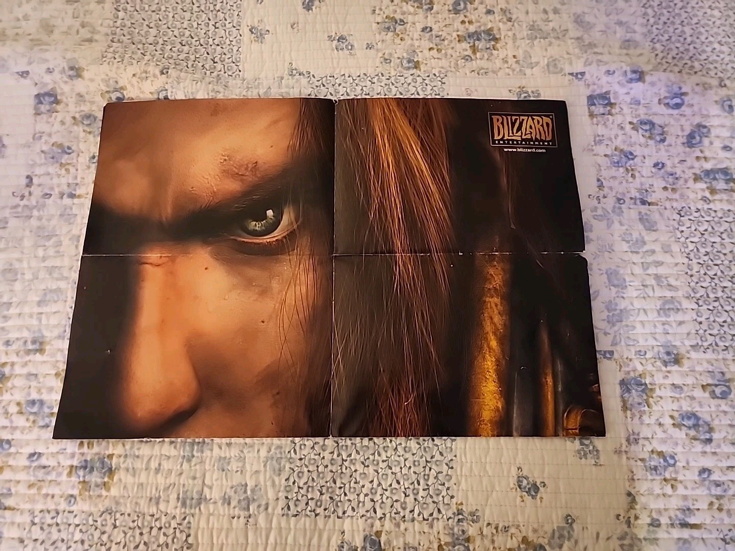 2002 Warcraft III Reign of Chaos Blizzard Entertainment Development Team Poster