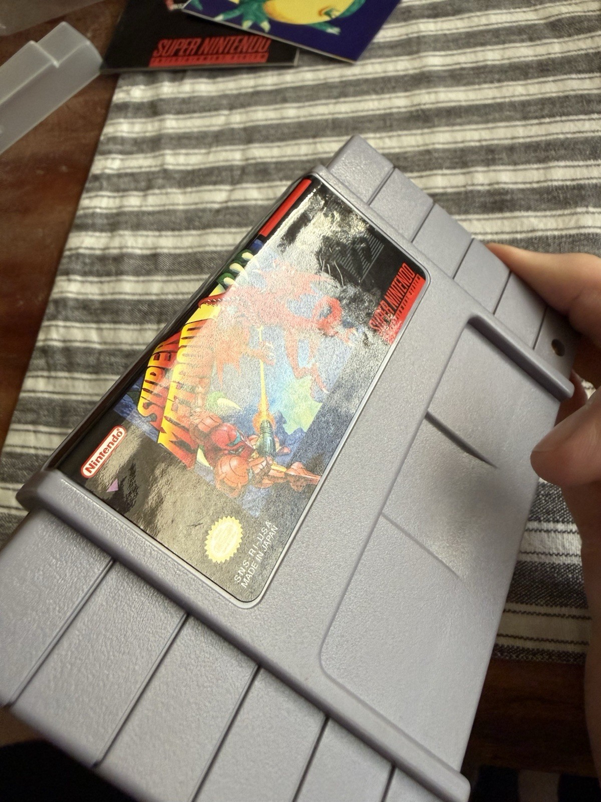 Super Metroid SNES Super Nintendo 100% Complete In Box 1st Print Manual Inserts