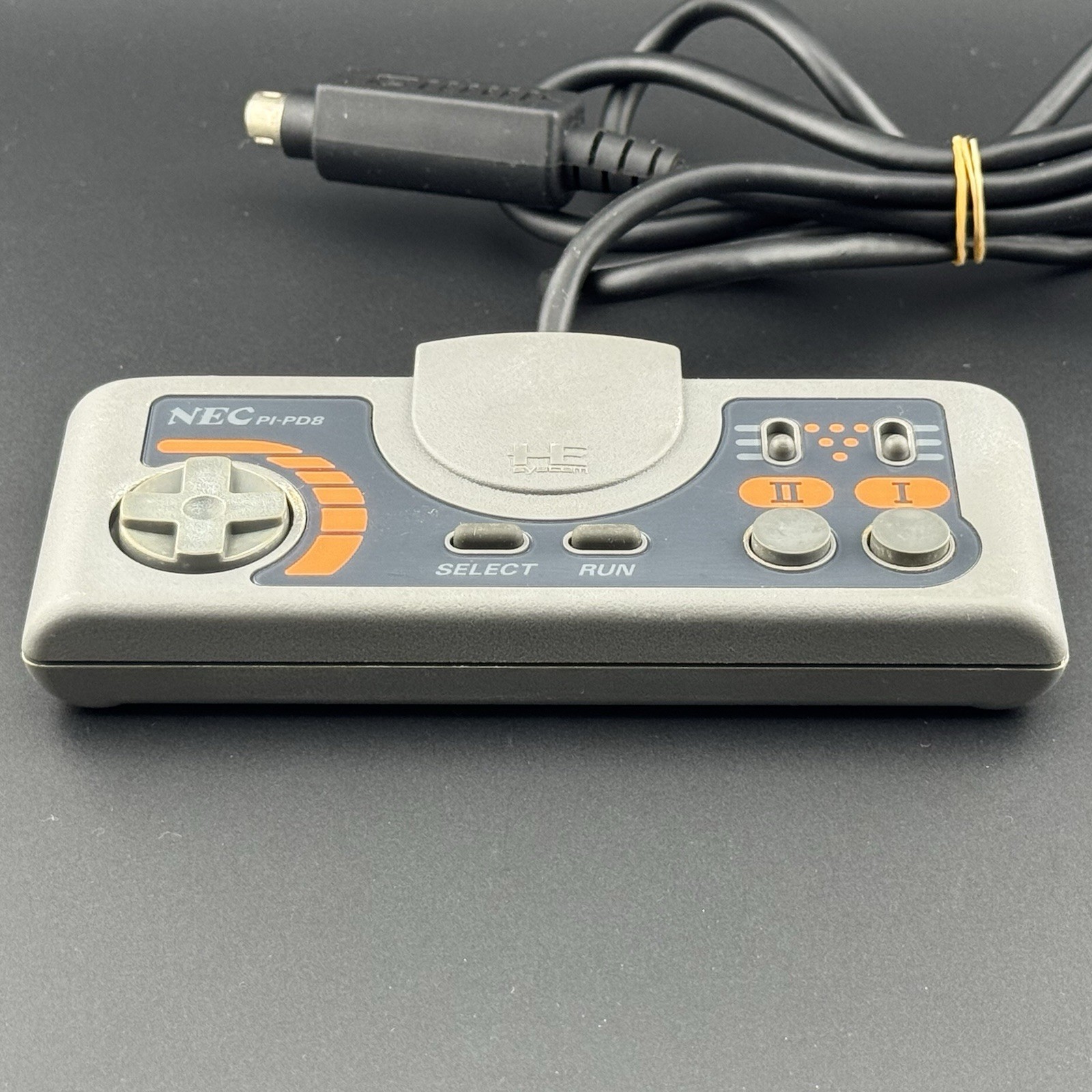 NEC PC Engine Turbo Pad Gray Gamepad Controller PI-PD8 Tested Japan | US SELLER