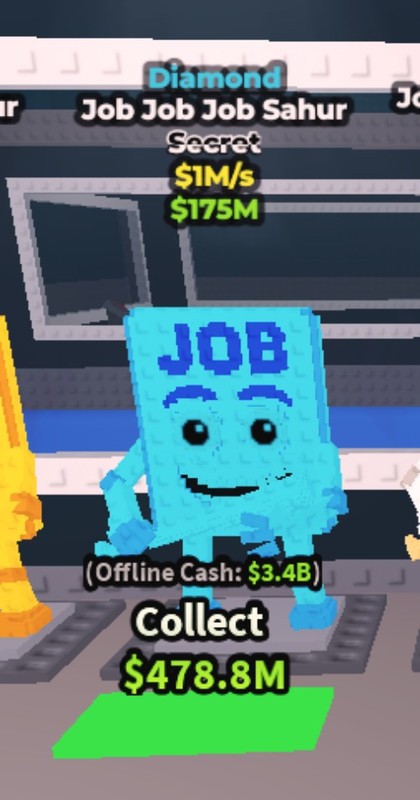 Steal a Brainrot SAB Secret – Job Job Job Sahur + Diamond 1M/s