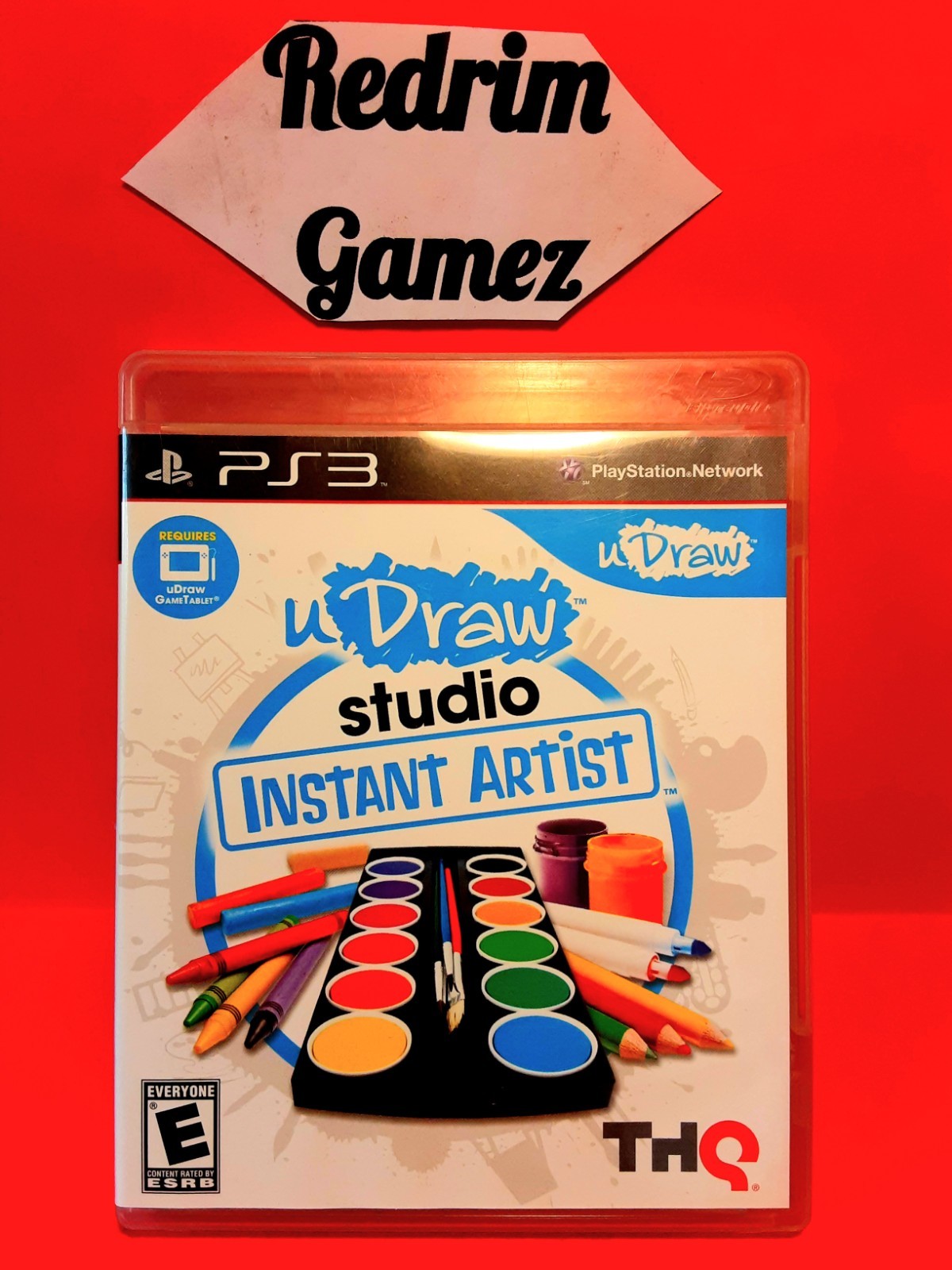 U-Draw Instant Artist COMPLETE Black Label Sony PS3 Playstation Video Games THQ