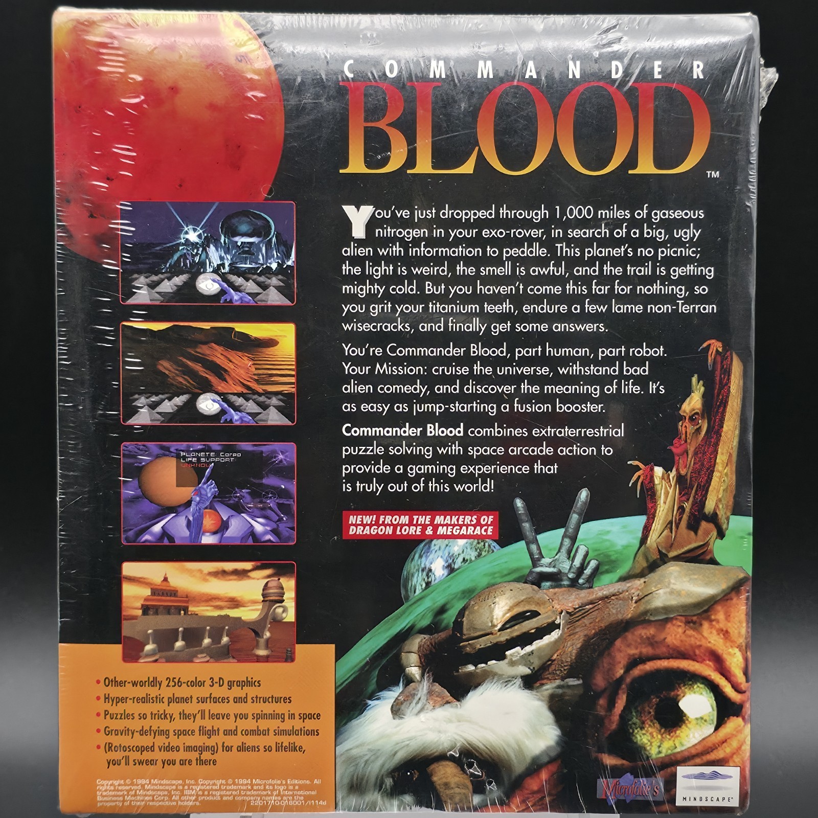 Commander Blood, 1994, Big Box, New & Sealed