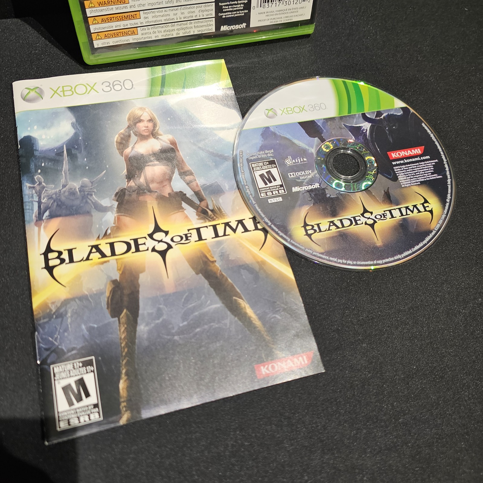 Blades of Time (Microsoft Xbox 360, 2012) CIB COMPLETE – TESTED