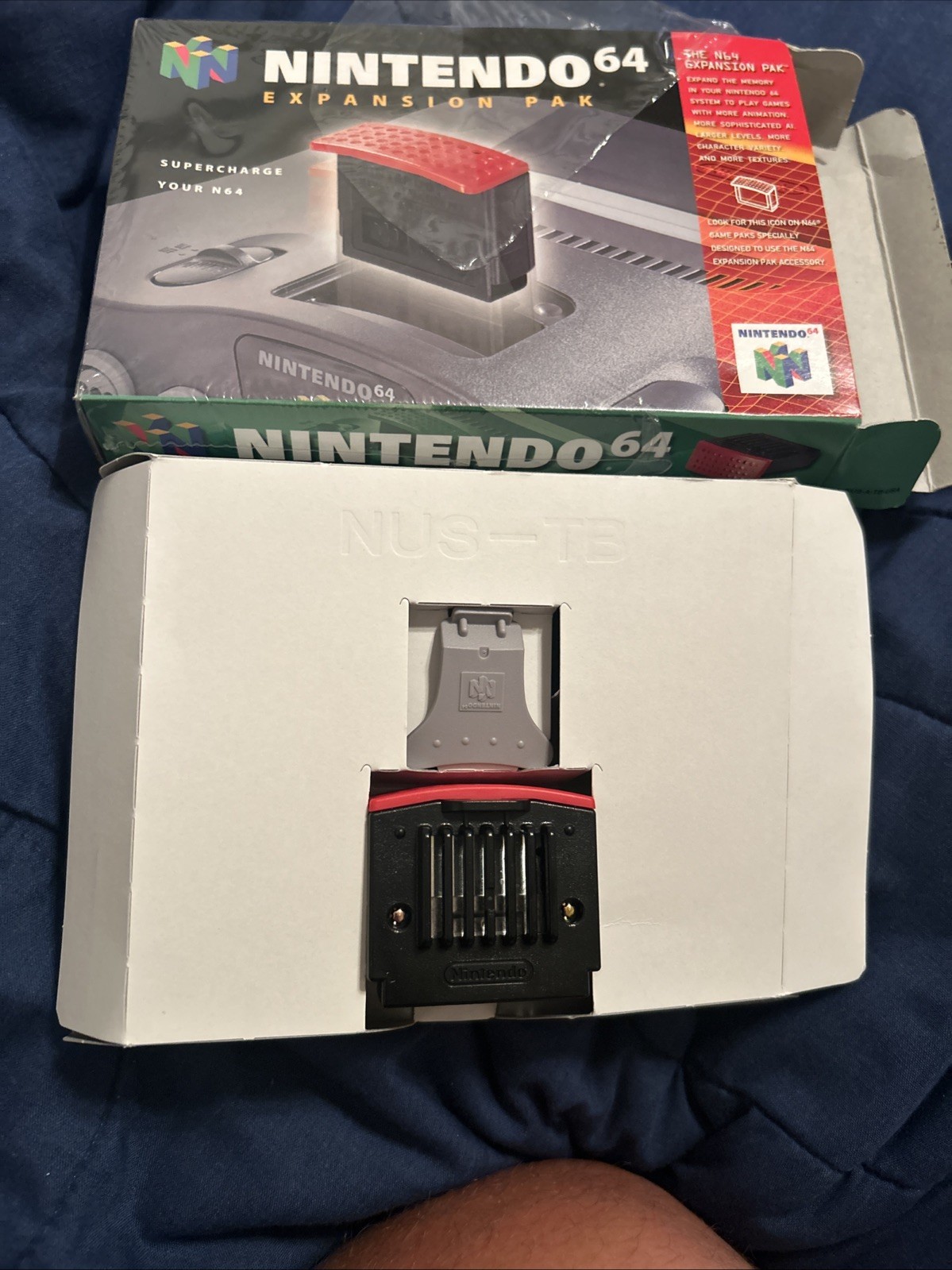Nintendo 64 Expansion PAK Pack + Removal Tool Box Complete CIB N64 Plastic Wrap
