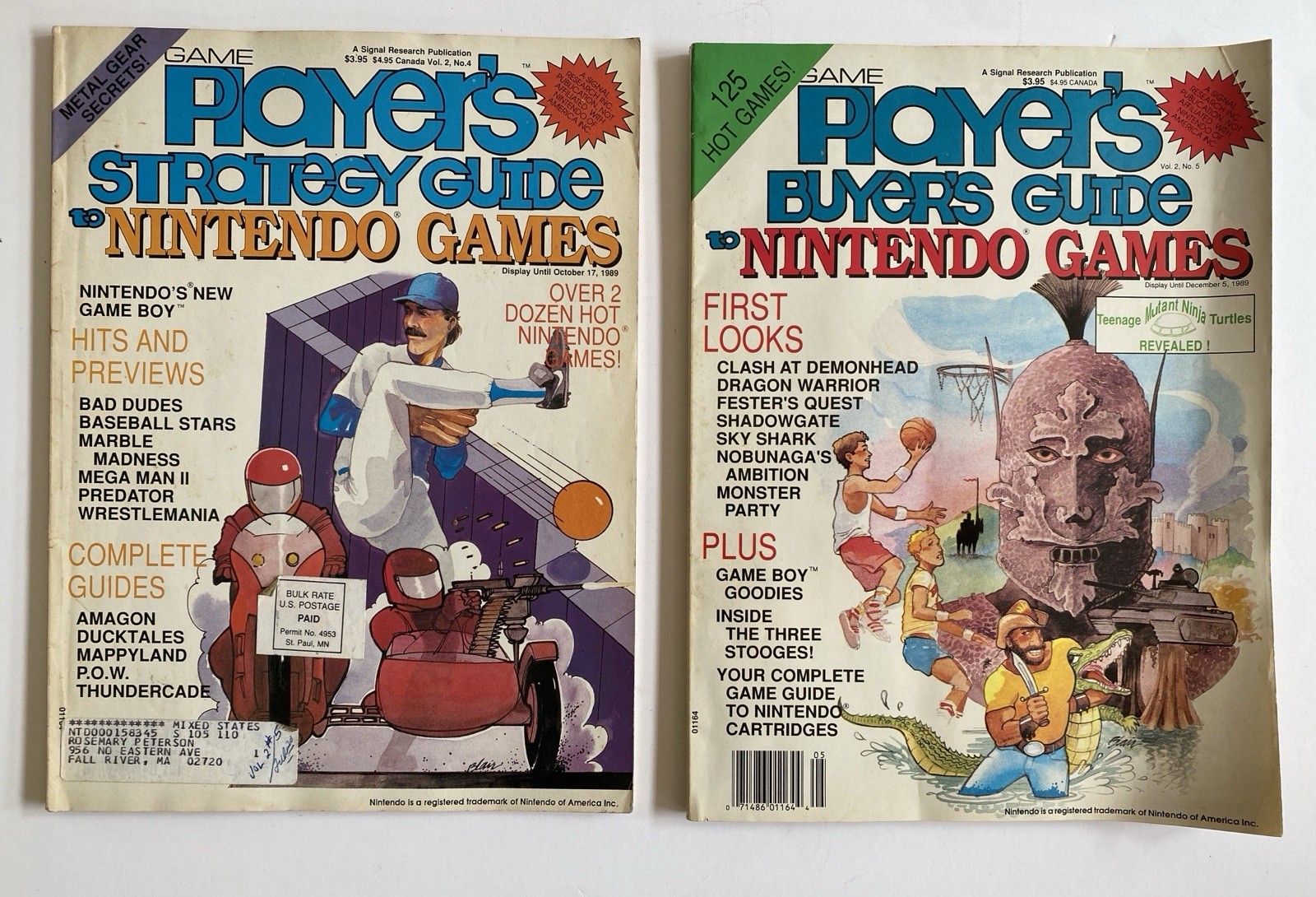 3 Game Player’s Strategy Guides (vol4#9, Vol2#5, Vol2#4 + Nintendo Buyer’s Guide