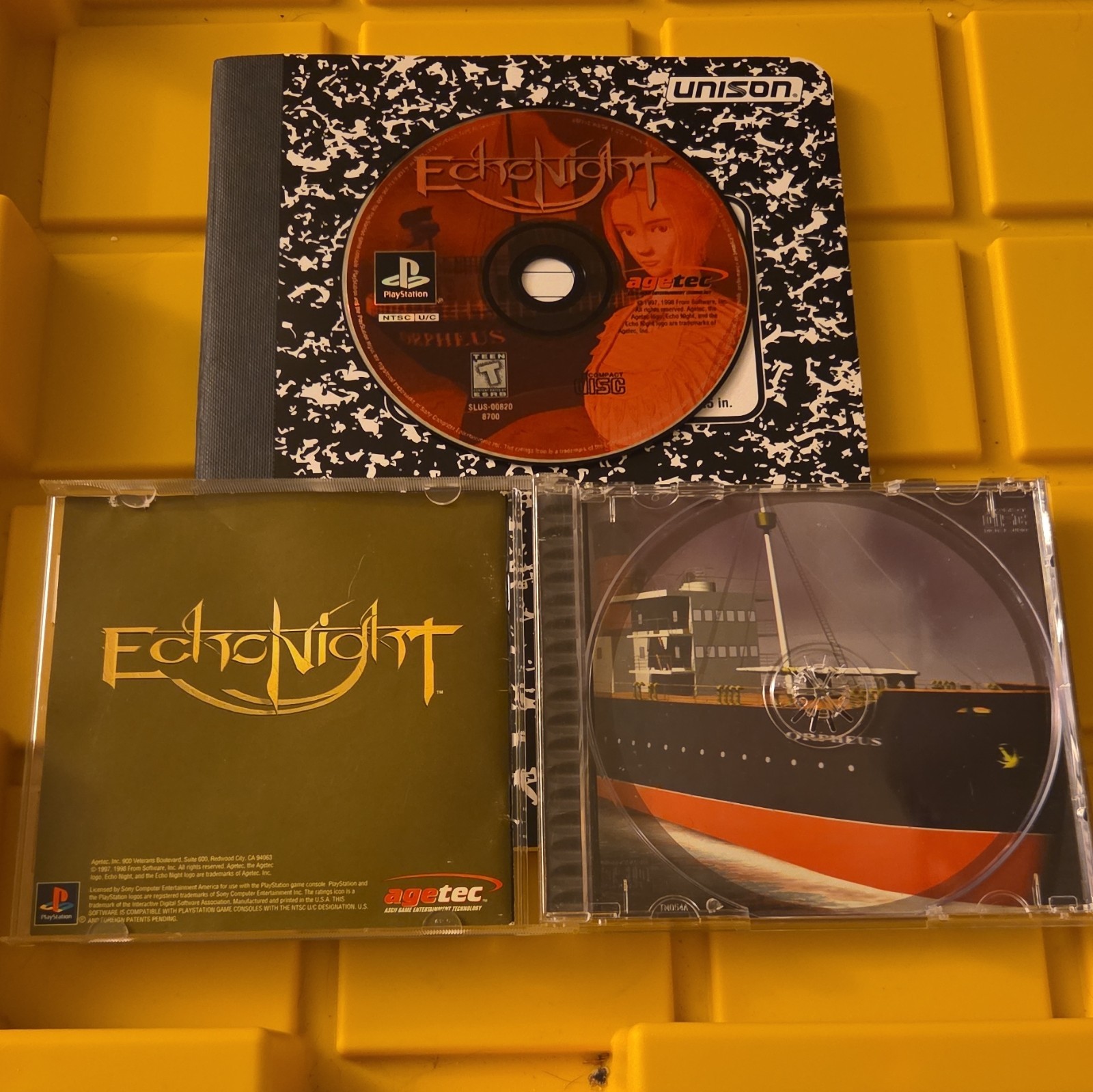 Agetec Echo Night Sony PlayStation 1 – Tested/Working – Manual Included