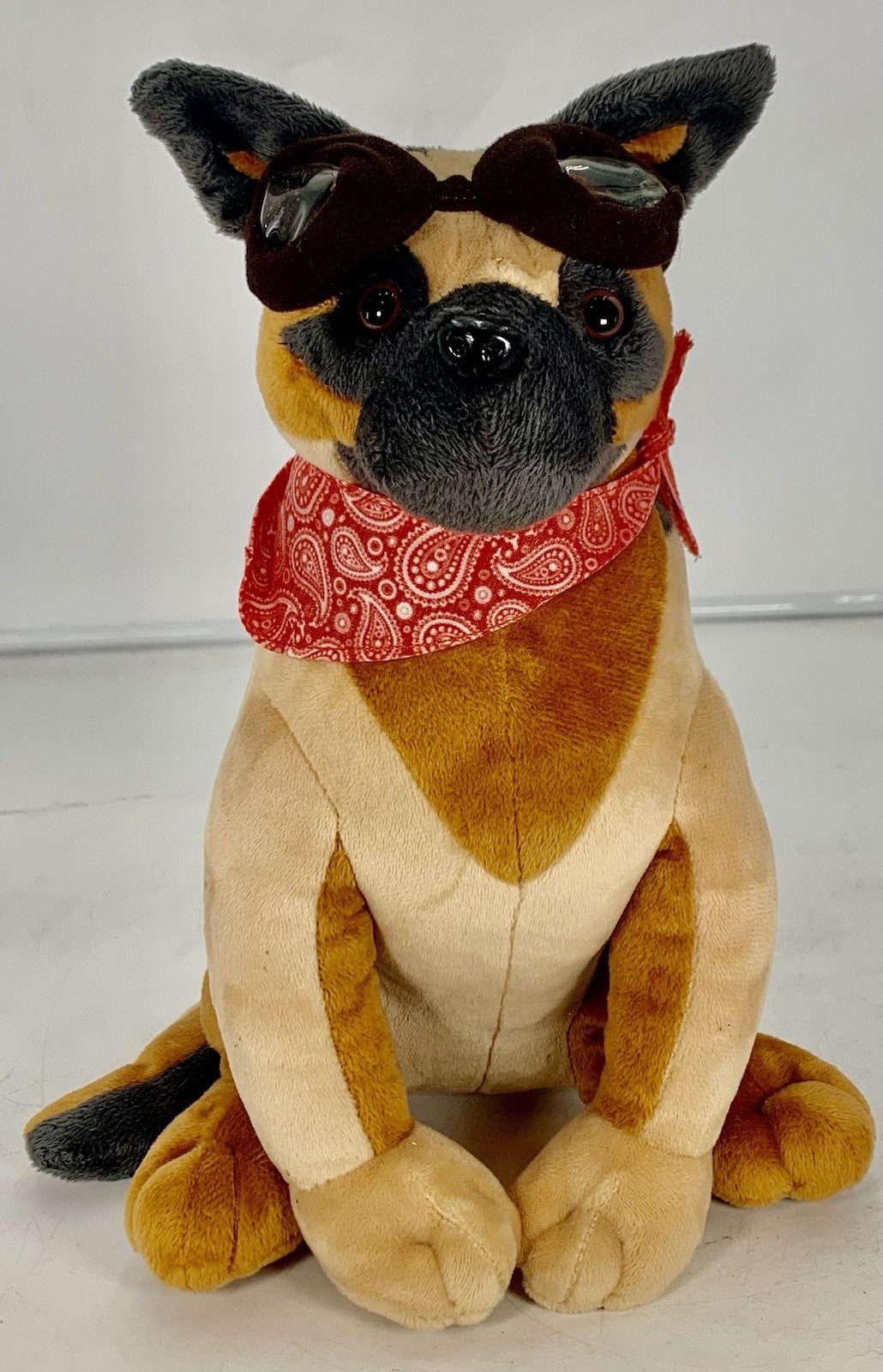 Fallout 4 Dogmeat Bethesda Plush Stuffed Animal Dog Bandana + Goggles