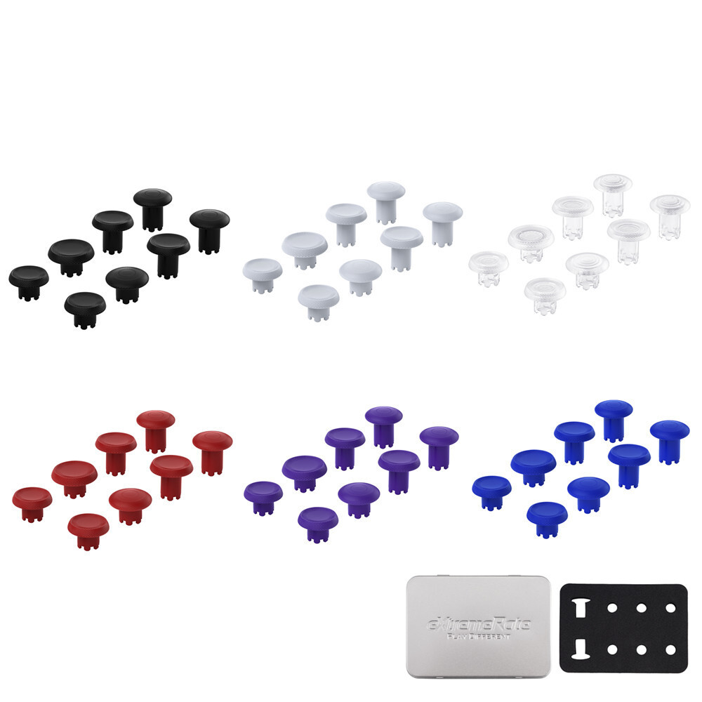 Swappable Analog Thumbsticks Caps for PS5 Edge Controller – 4 Heights 3 Surfaces