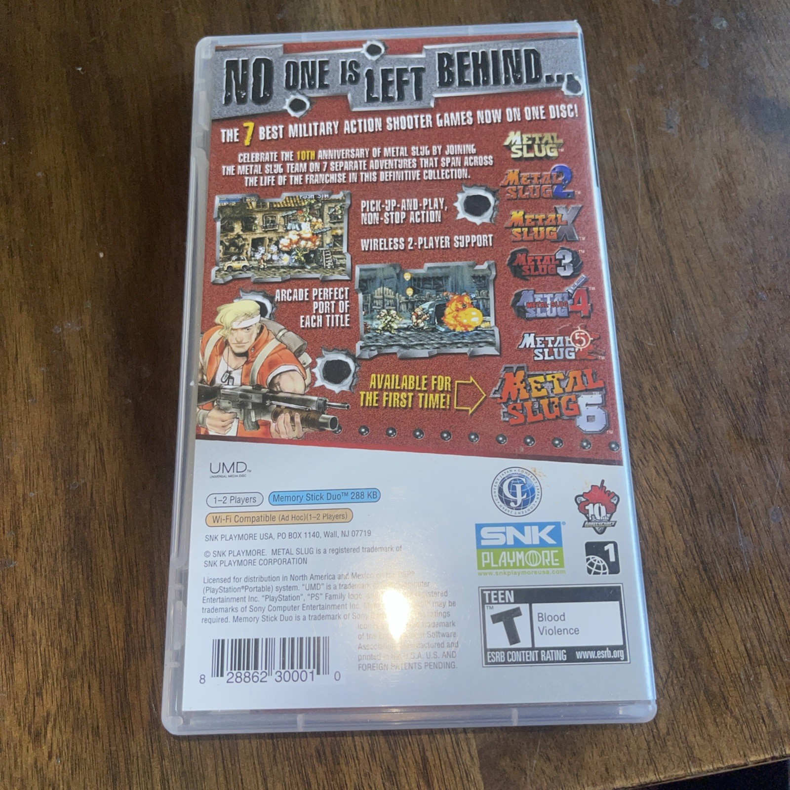 Metal Slug Anthology (Sony PSP, 2007) CIB