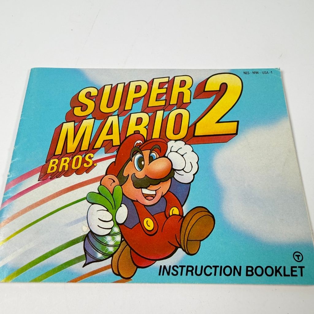 Super Mario Bros 2 NES Instruction Booklet Manual ONLY Nintendo NES-MW-USA-1