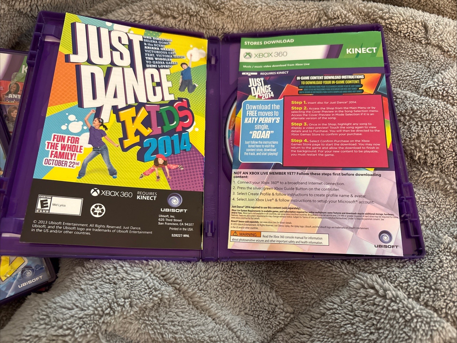 Xbox 360 Just Dance Bundle Lot of 3 – Disney Party 1 & 2, Just Dance 2014