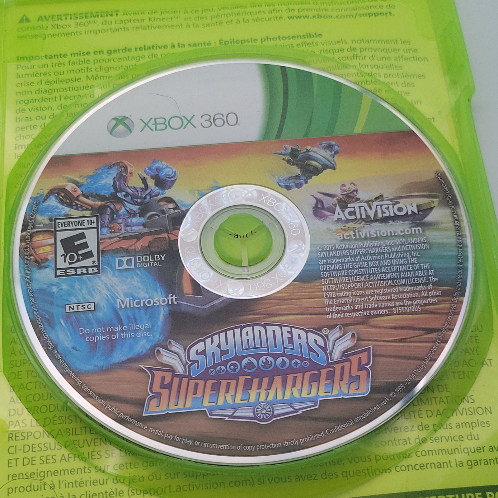Skylanders SuperChargers Game +Portal of Power Base For Xbox 360 And Figures