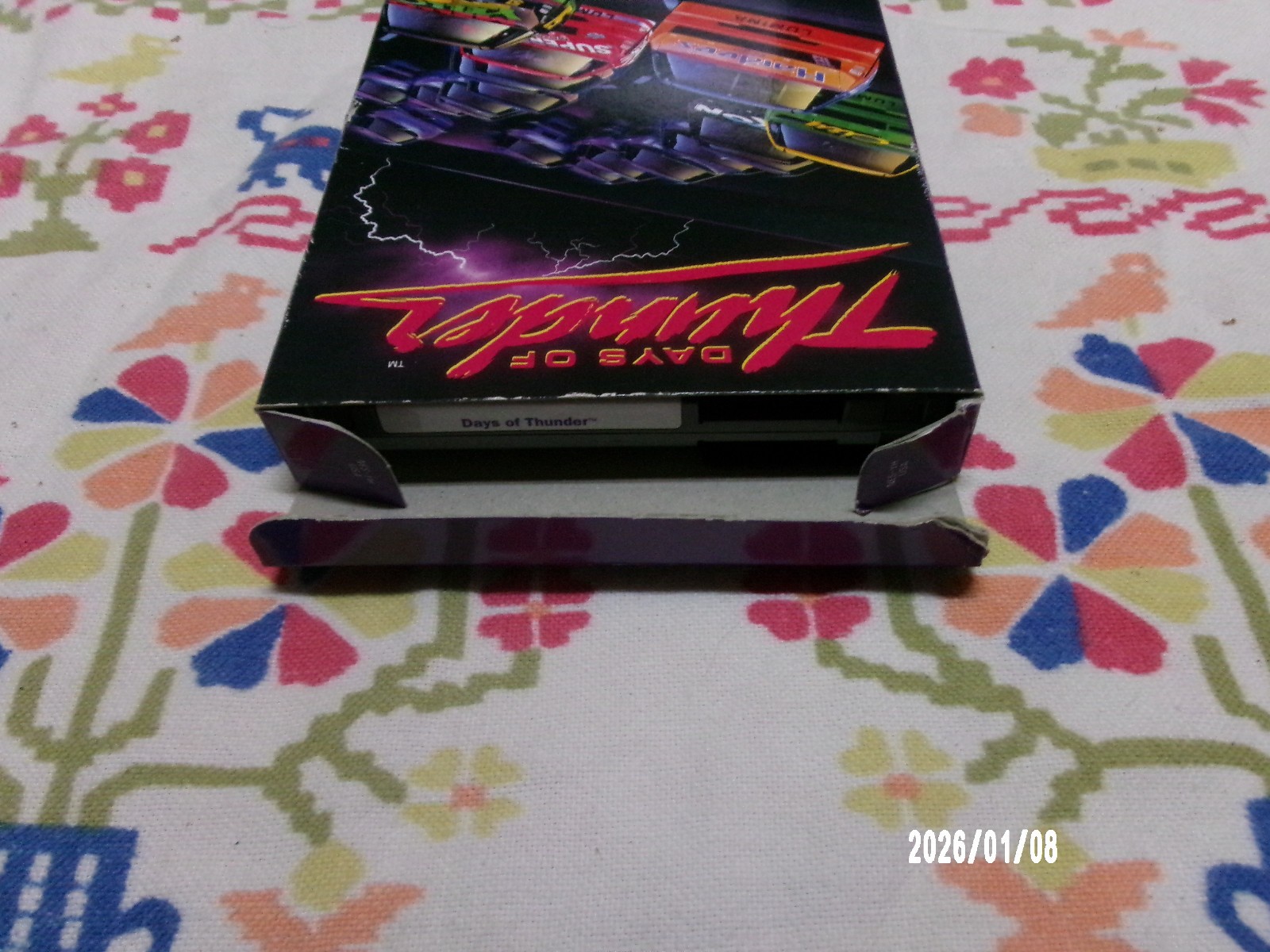 #761 Oval Seal Days of Thunder complete in box nintendo nes factory nr-MINT
