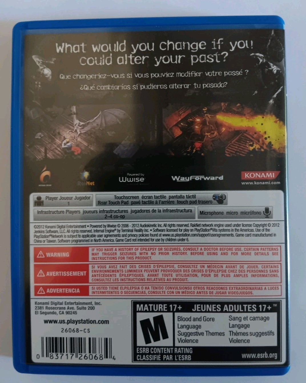 Konami Silent Hill: Book of Memories PS Vita Survival Horror M NTSC-U/C 2012