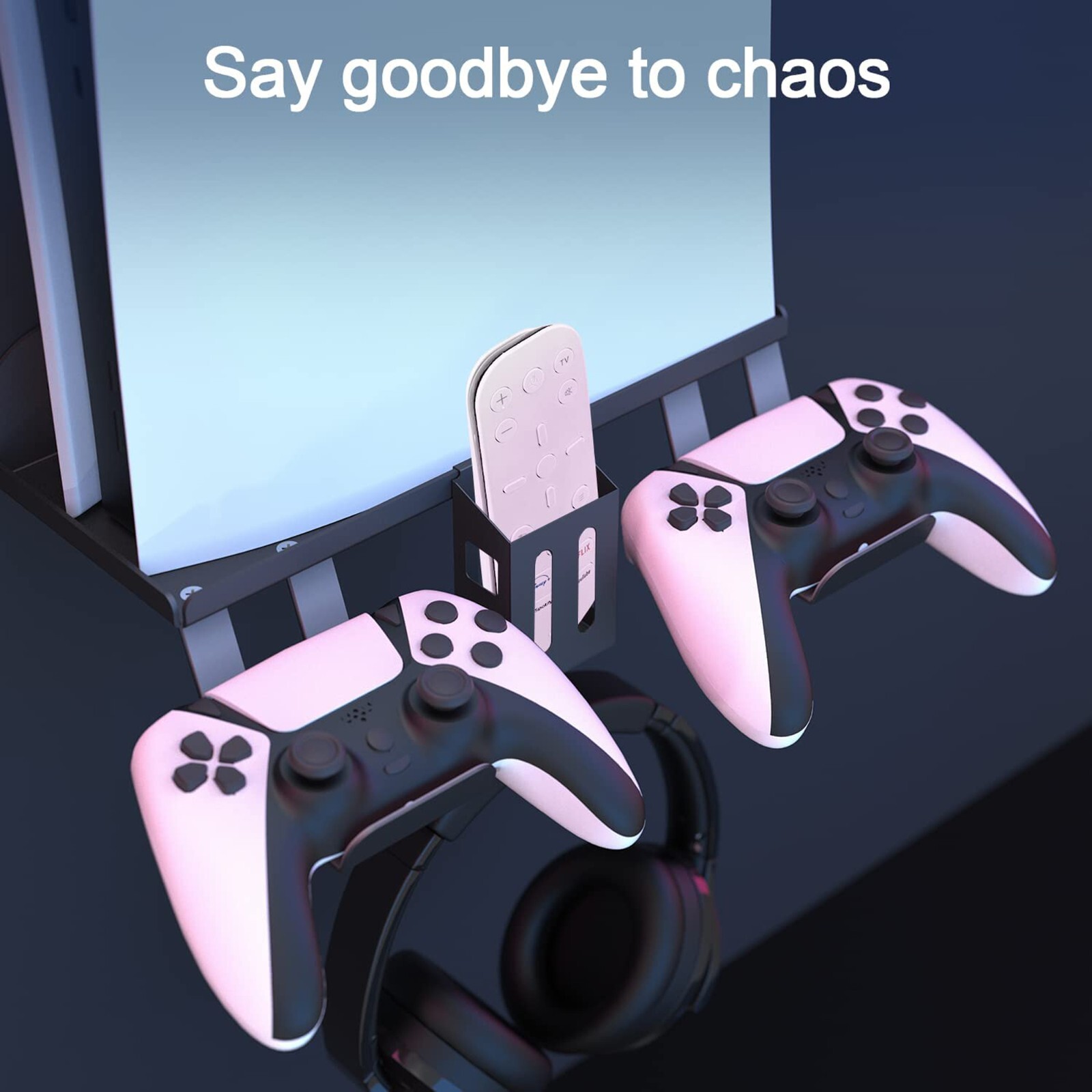 Wall Mount Kit For PS5 Console, PS5 Wall Bracket 6-in-1 Metal Wall Stand NEW US