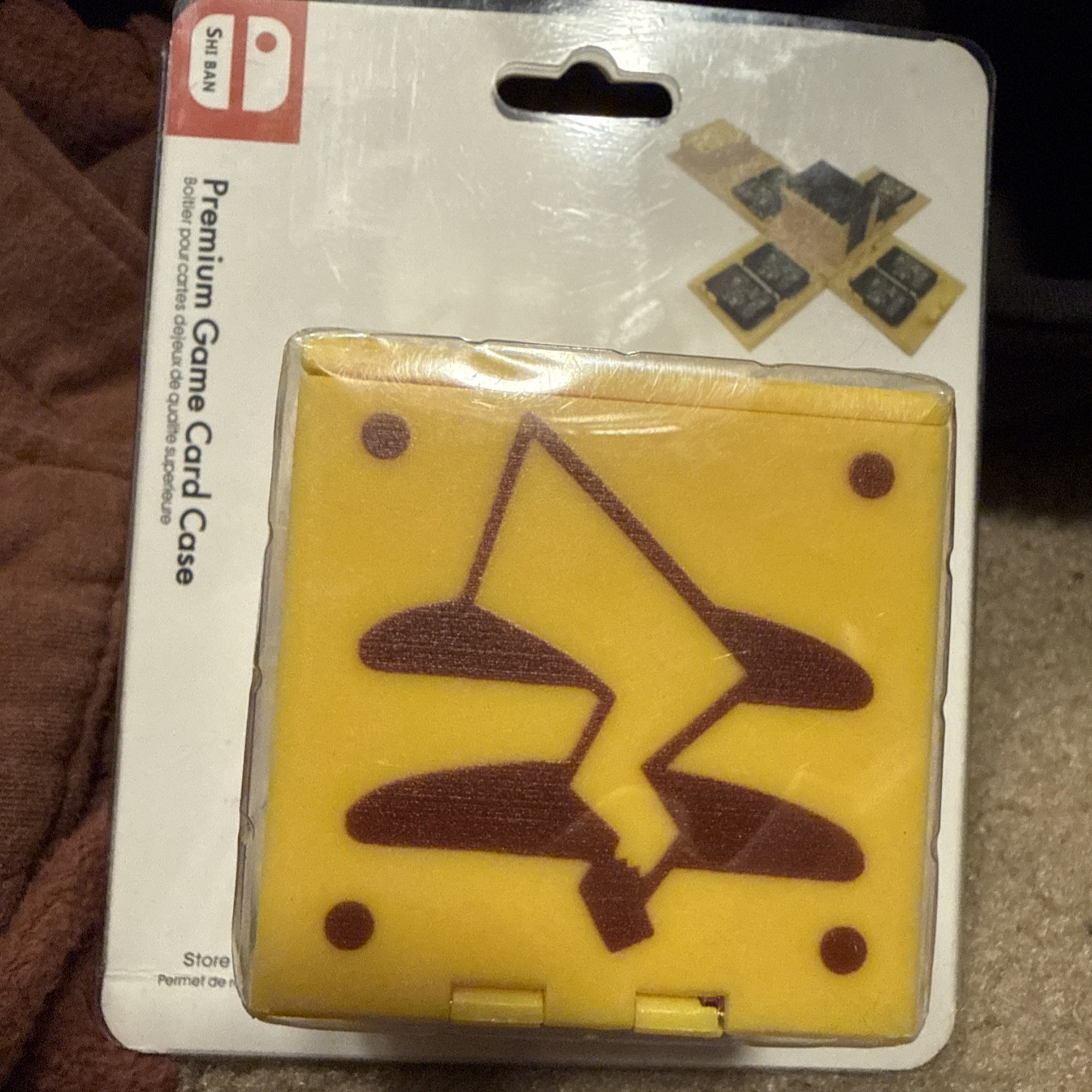Nintendo Switch Video Premium Game Card Case Pikachu Tail New! Súper Cute