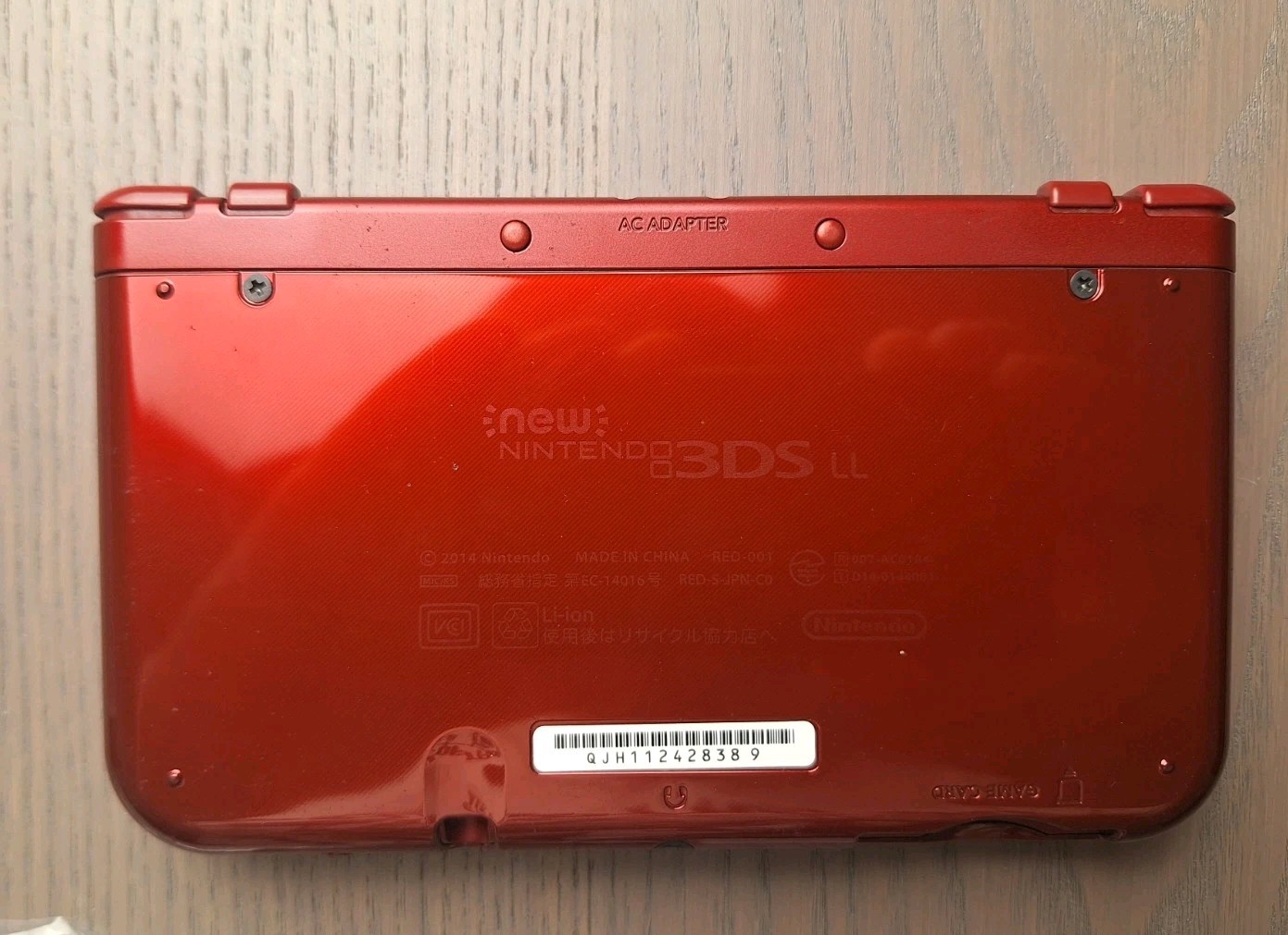 New Nintendo 3DS XL Metallic Red Charger + 32GB SD Card | Region Free CIB