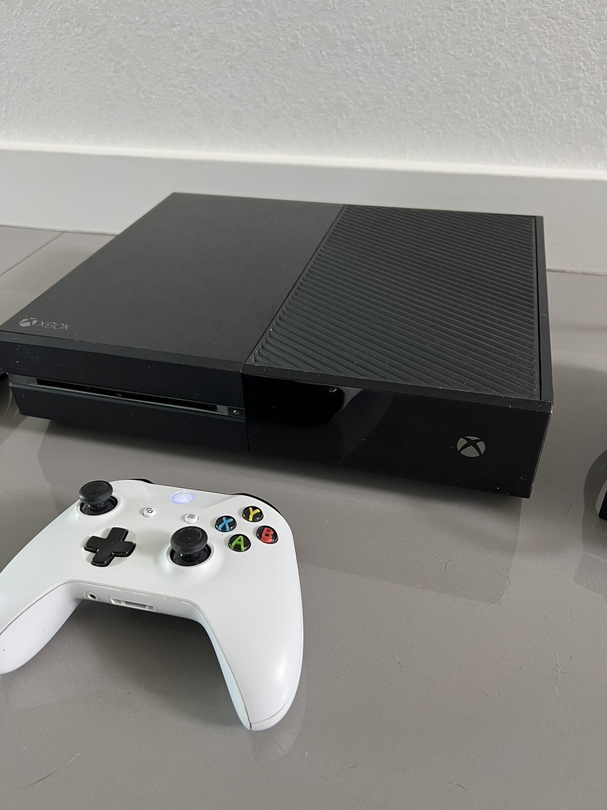 Microsoft Xbox One 365 GB Console Black with White Controller Model 1540