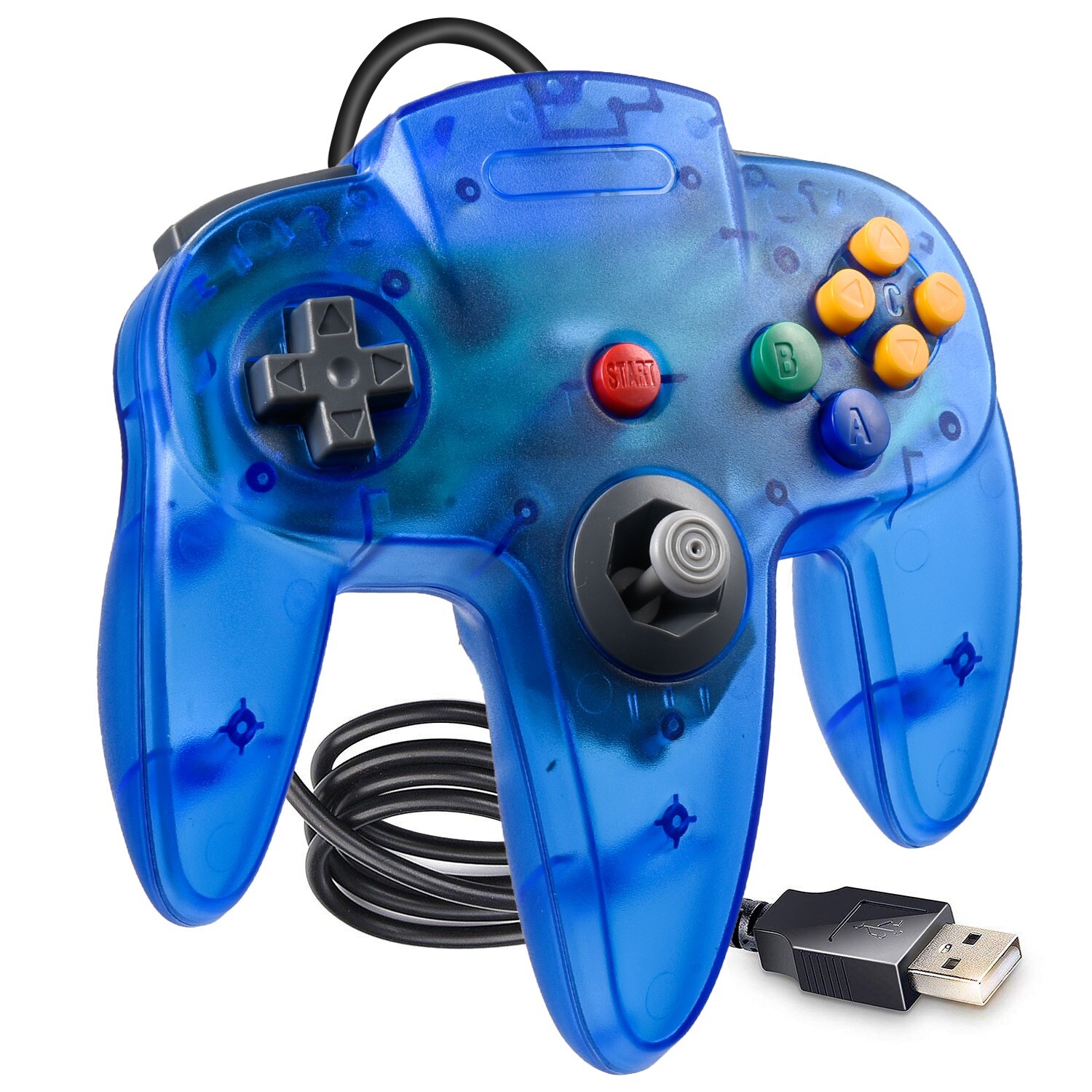 USB N64 Controller Wired/ Wireless SNES NES Joypad For Win PC MAC Raspberry Pi