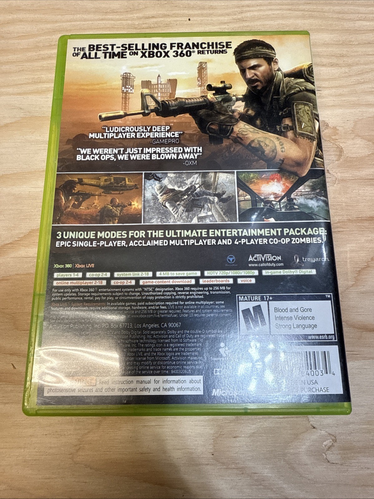Call of Duty: Black Ops (M) – Microsoft Xbox 360 CIB Verified Working Fast Ship