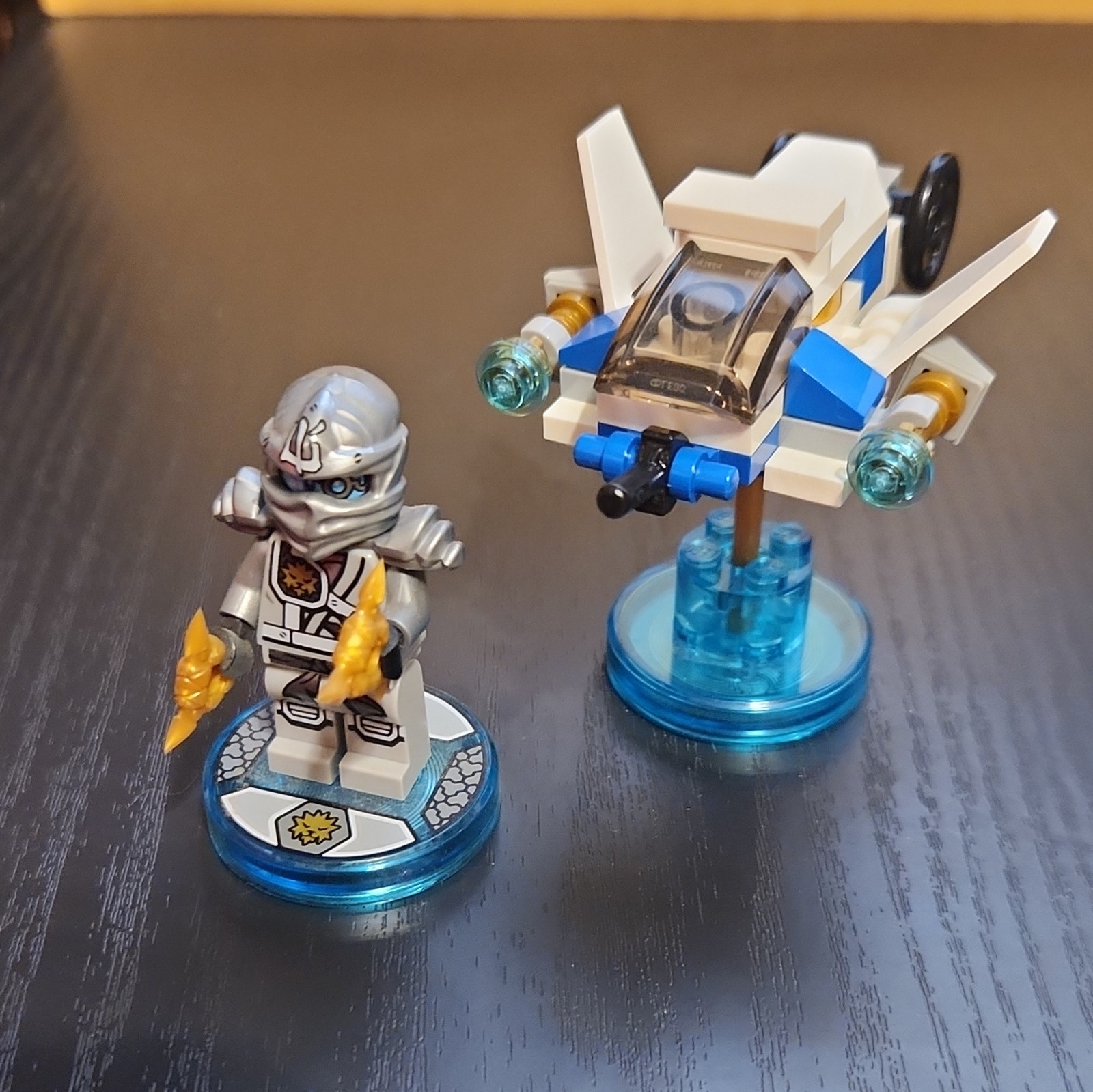 LEGO Dimensions Ninjago Minifigures Lot Cole Zane Kai Lloyd Wu + Vehicles Tags