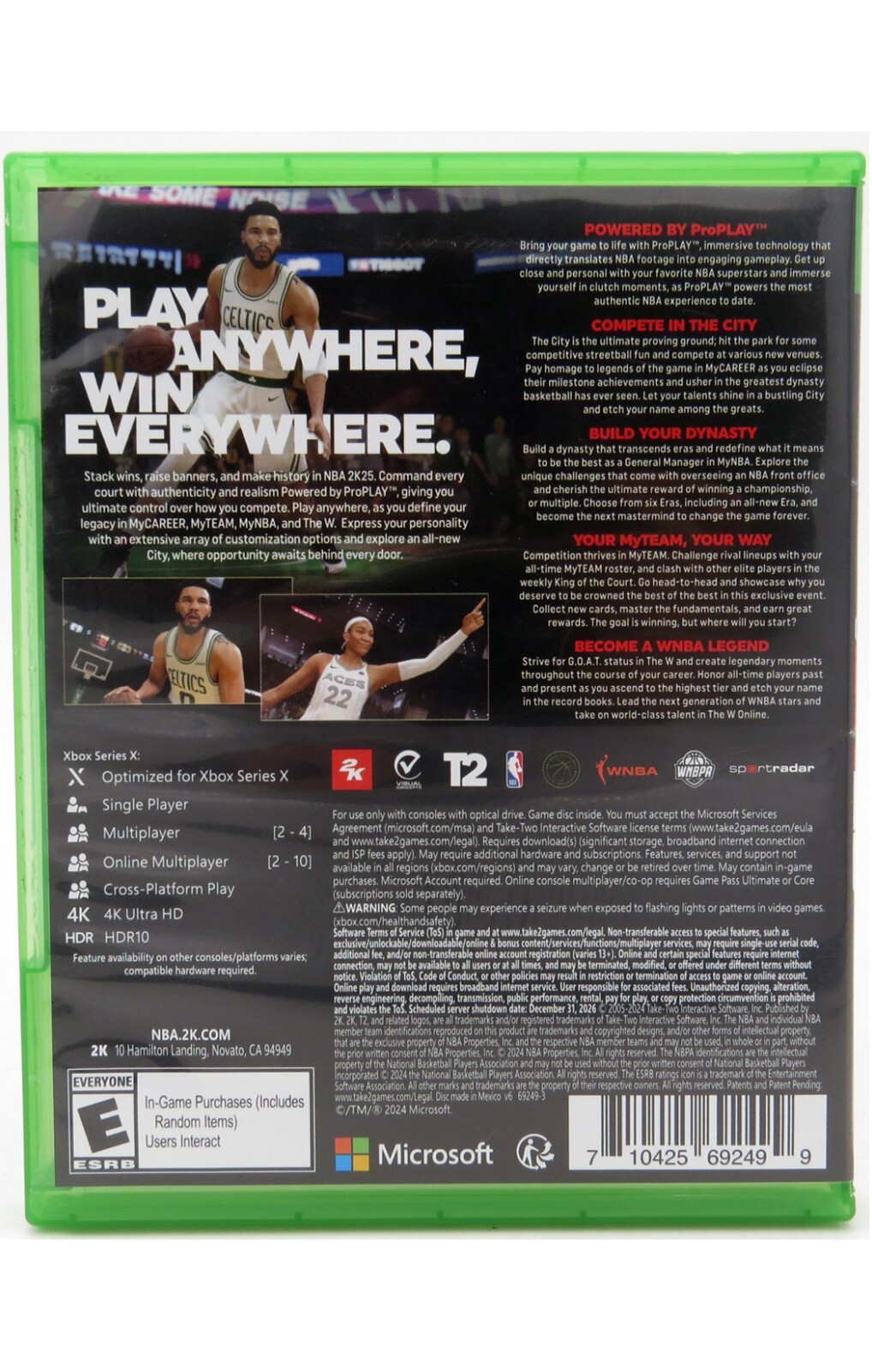 NBA 2K25 – Microsoft Xbox Series X