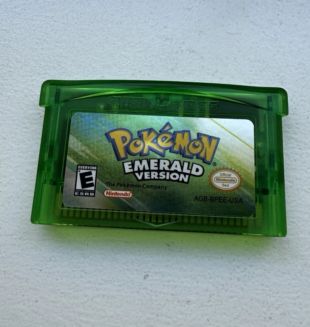 Pokemon Emerald Version Cartridge for Game Boy Advance (GBA) – Tested and Saves!