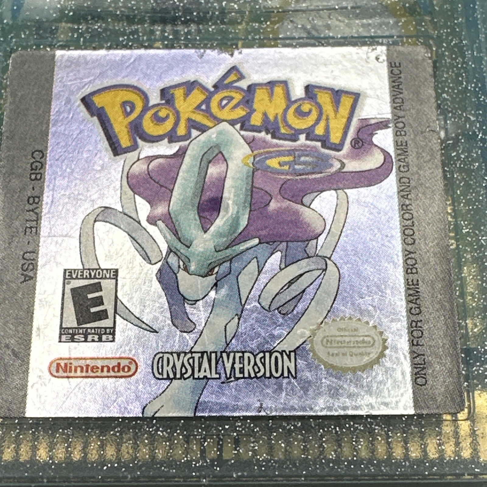 Pokemon Crystal Version Authentic Nintendo Gameboy, Tested Working – NEW BATTERY