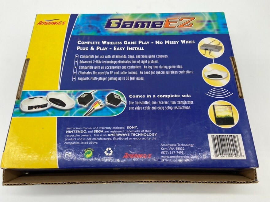 Ameriwave Game EZ Wireless Connection To TV. Audio/Video Signal Link Plug N Play
