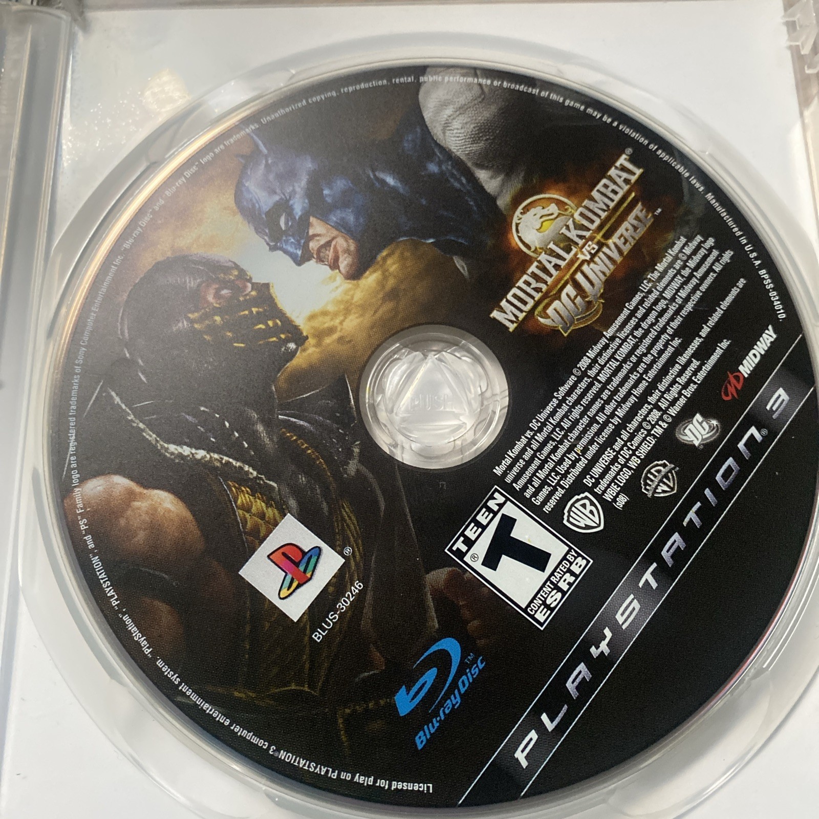 Mortal Kombat vs DC Universe Kollector’s Edition + Promo Card Playstation 3 PS3