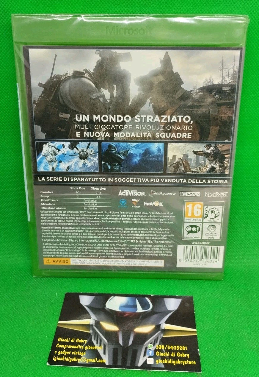 Game XBOX ONE CALL of DUTY GHOSTS Activision made in EU language Italy SEALED NEW