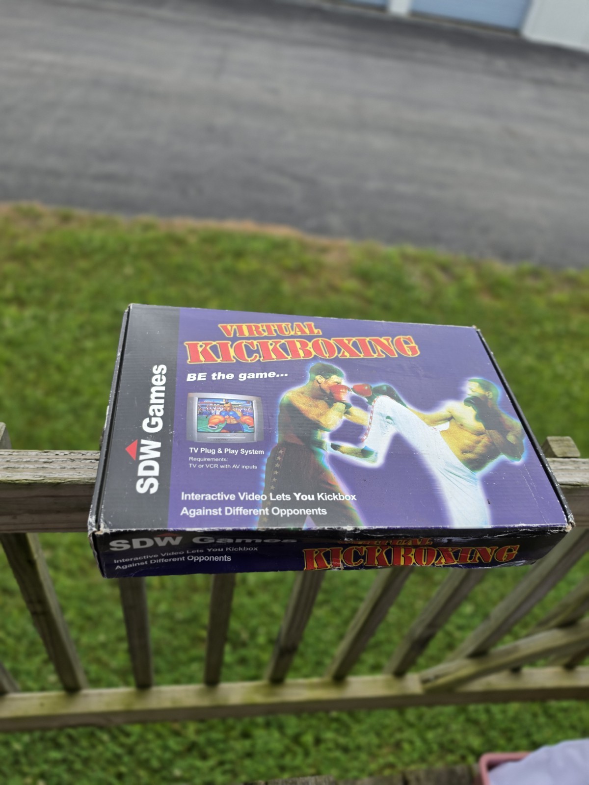 Virtual Kickboxing Plug and Play TV Game SDW Games 2000s Boxing Console Complete