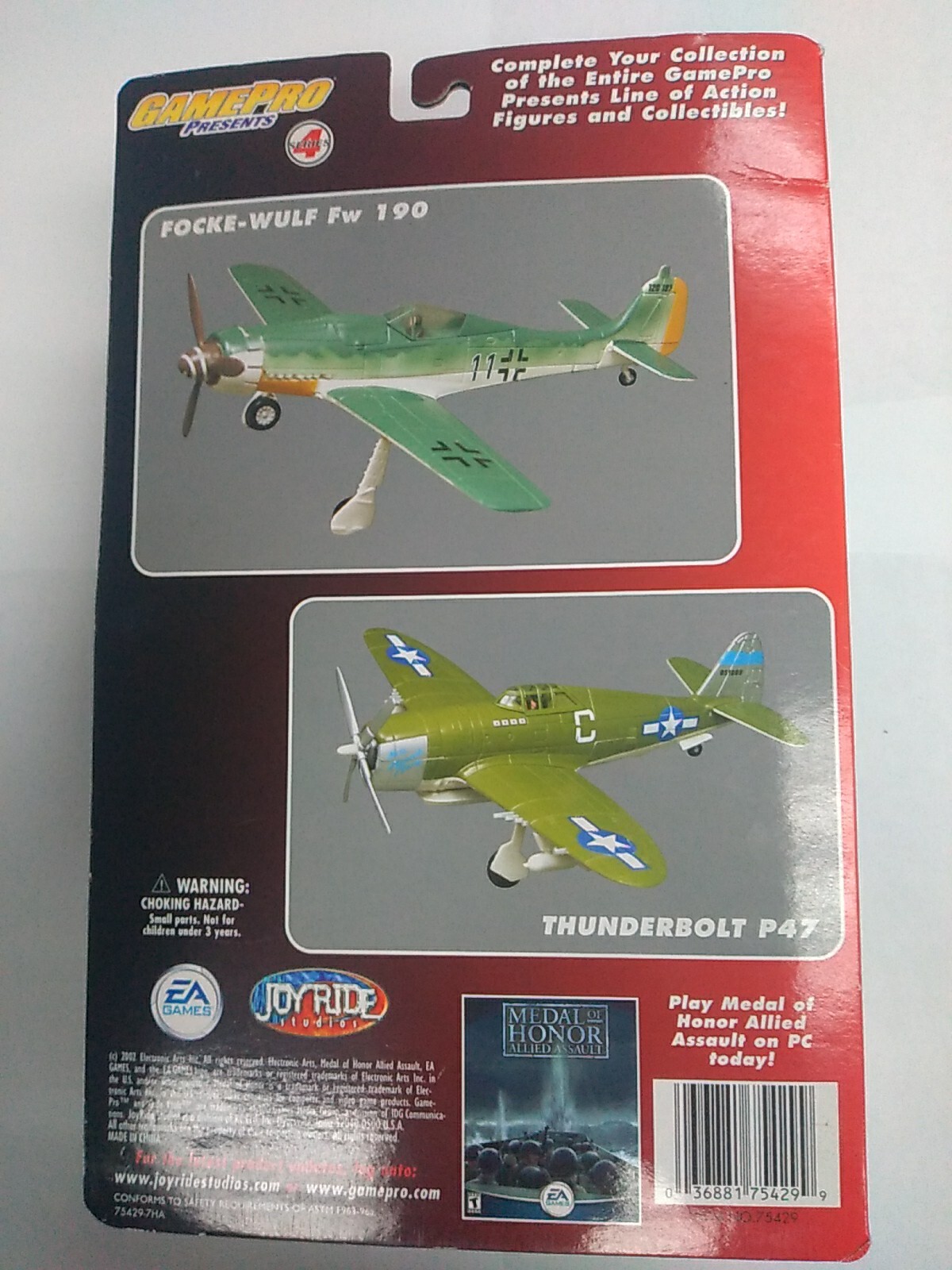 RARE- GAMEPRO JOYRIDE MEDAL OF HONOR ALLIED ASSAULT THUNDERBOLT P47 SERIES 4