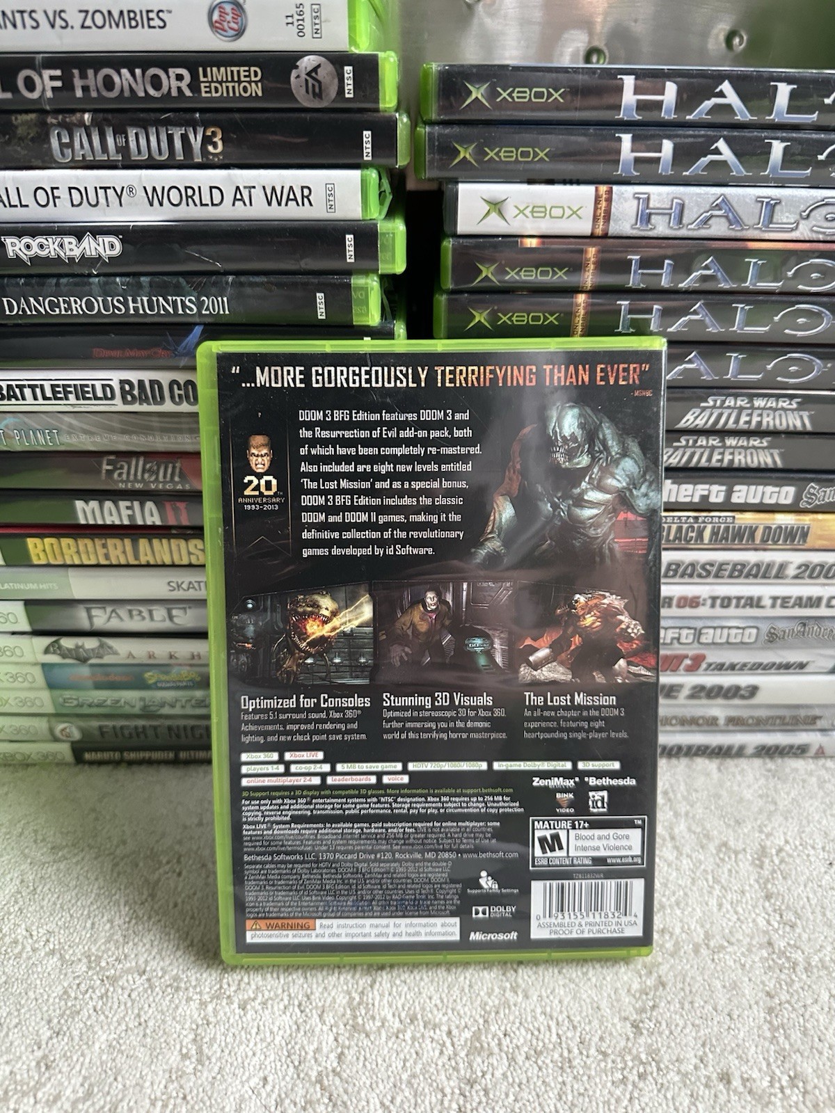 Doom 3: BFG Edition (Microsoft Xbox 360) Complete CIB Tested
