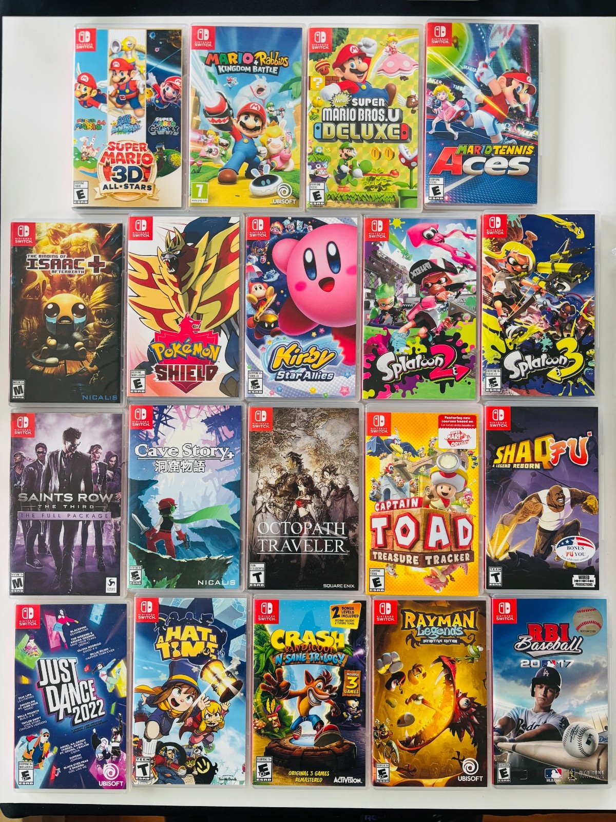 U PICK! Nintendo Switch Games – Pokemon Splatoon Super Mario 3D Kirby Cave Story