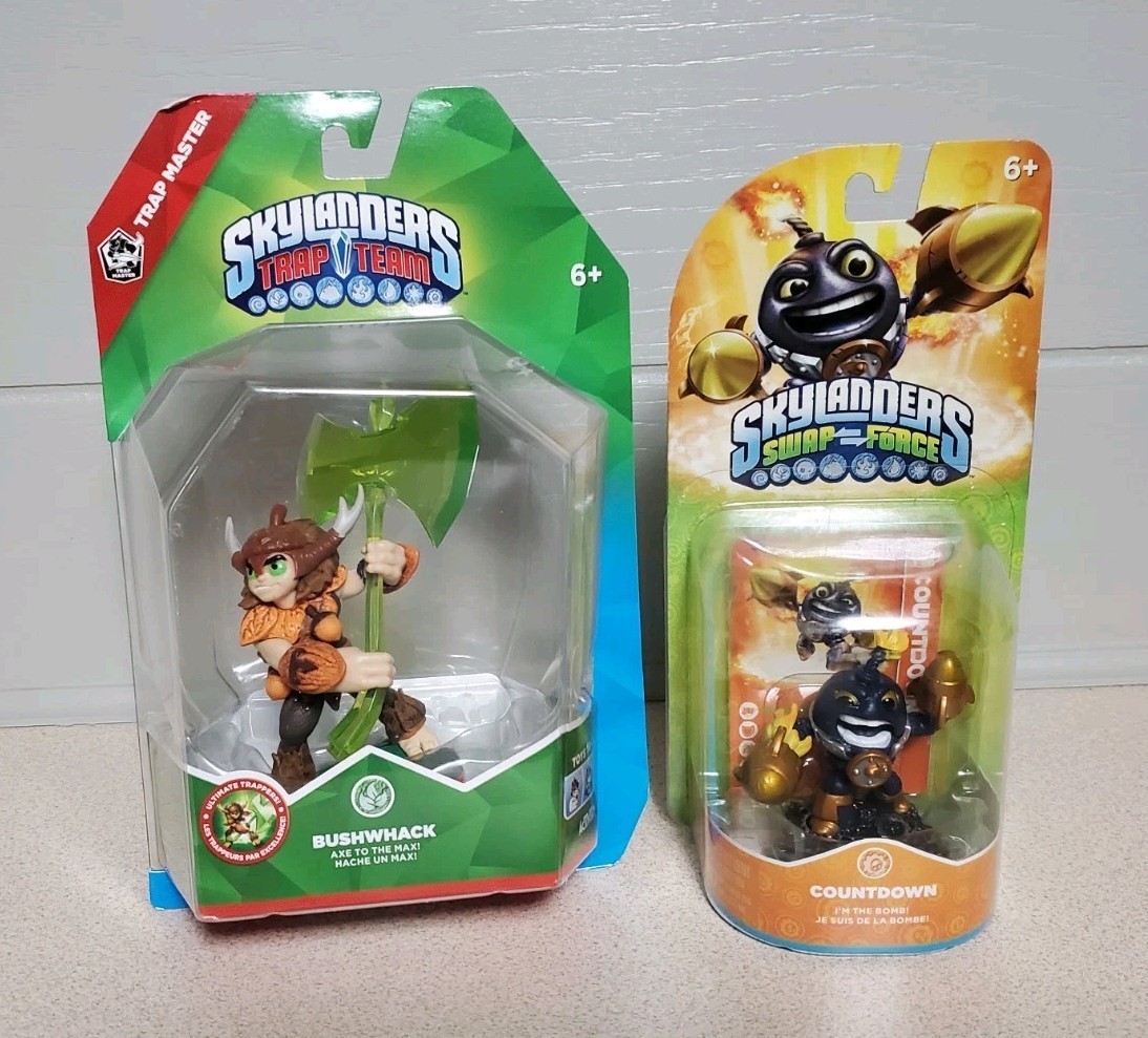 **NEW** Skylanders Swap Force BUSHWHACK + Trap Shadow + Freeze Blade + Countdown