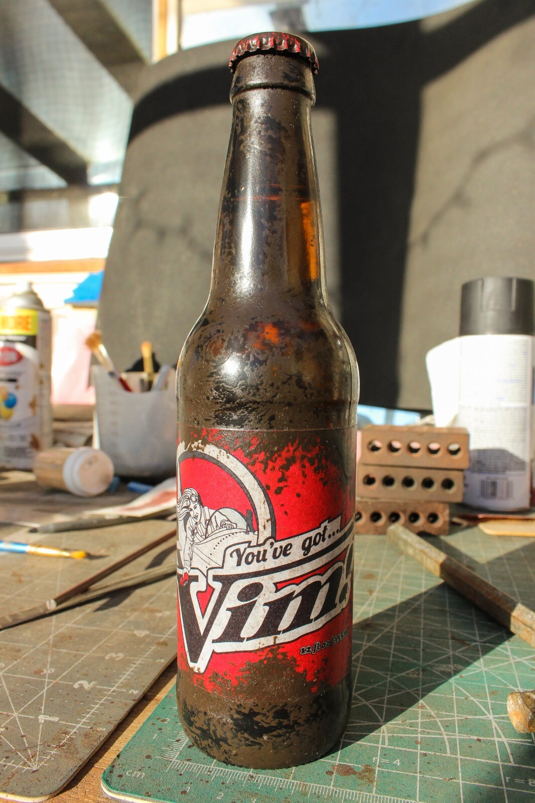 Handmade Vim! Original 12oz Bottle Replica from Fallout 4