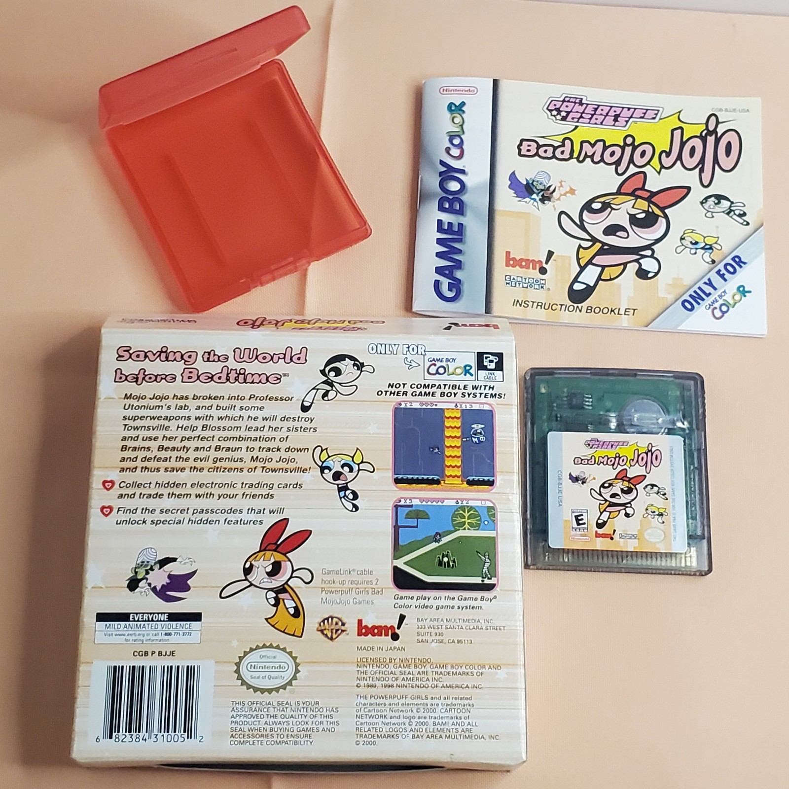GBC Game: The Powerpuff Girls Bad Mojo Jojo