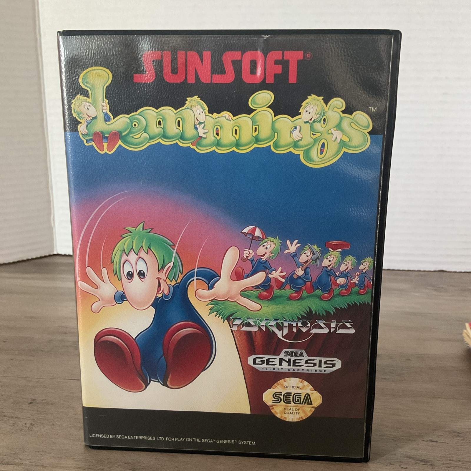 LEMMINGS VIDEO GAME 1992 SEGA GENESIS COMPLETE