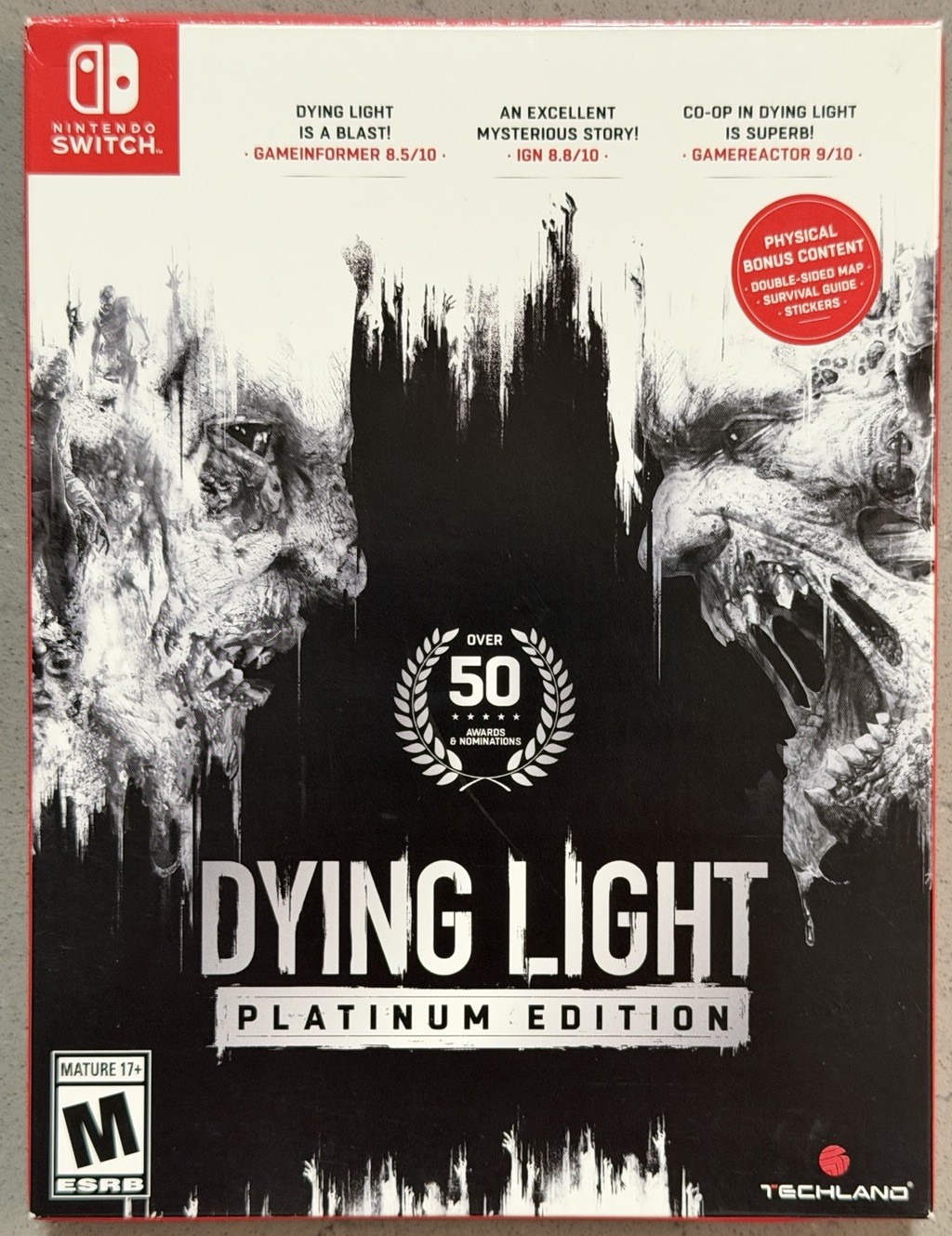 Dying Light Platinum Edition (Nintendo Switch, 2021) – W/ Map, Guide, Stickers