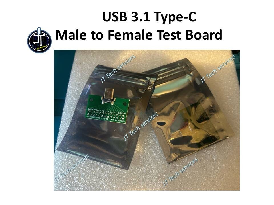 USB 3.1 Type-C Male to Female Test Board
