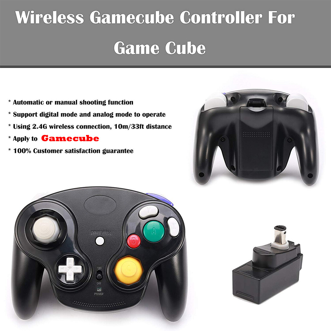 For GameCube Console Wired/Wireless Remote Controller Gamepad / Extension Cable