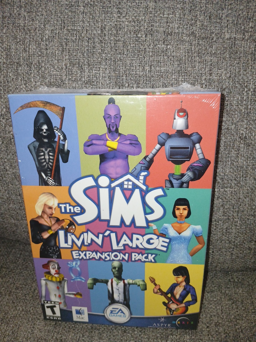 NEW FACTORY SEALED Sims: Livin’ Large Expansion Pack Mac PC (Apple, 2000)