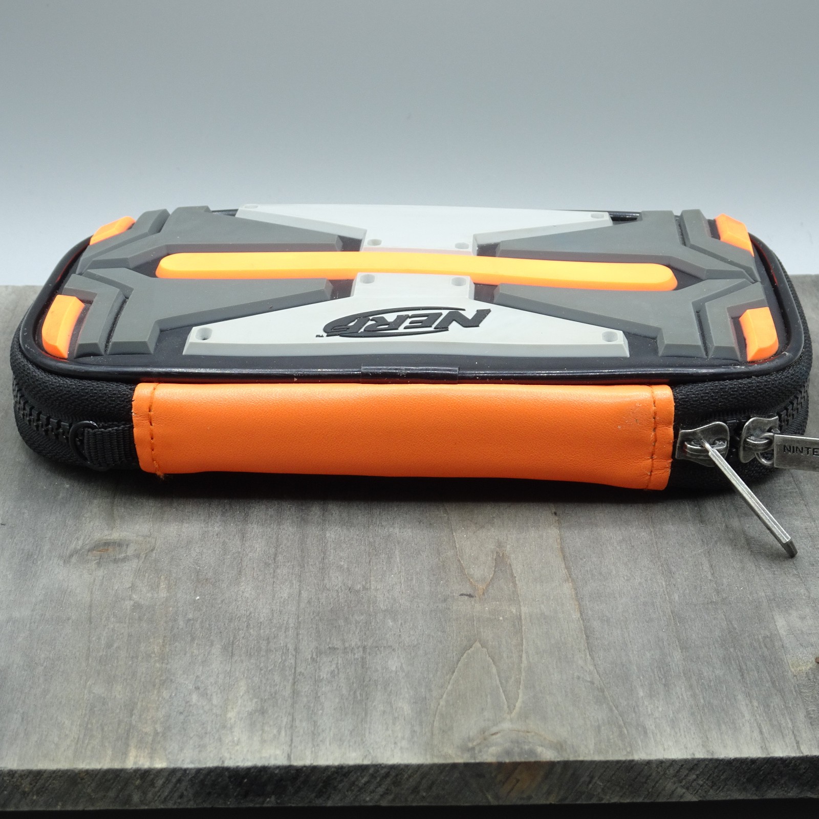 NERF Nintendo DS Orange Black Grey Travel/ Protectant Case /- Zip up