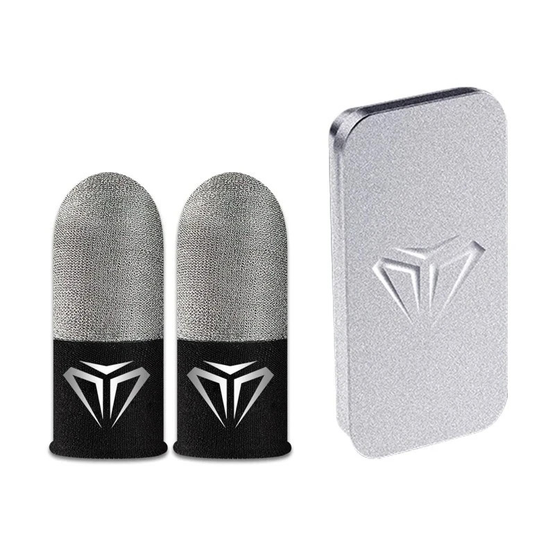 2Pcs Gaming Finger Sleeves Anti-Sweat Thumb Cover for Mobile Games High quality.