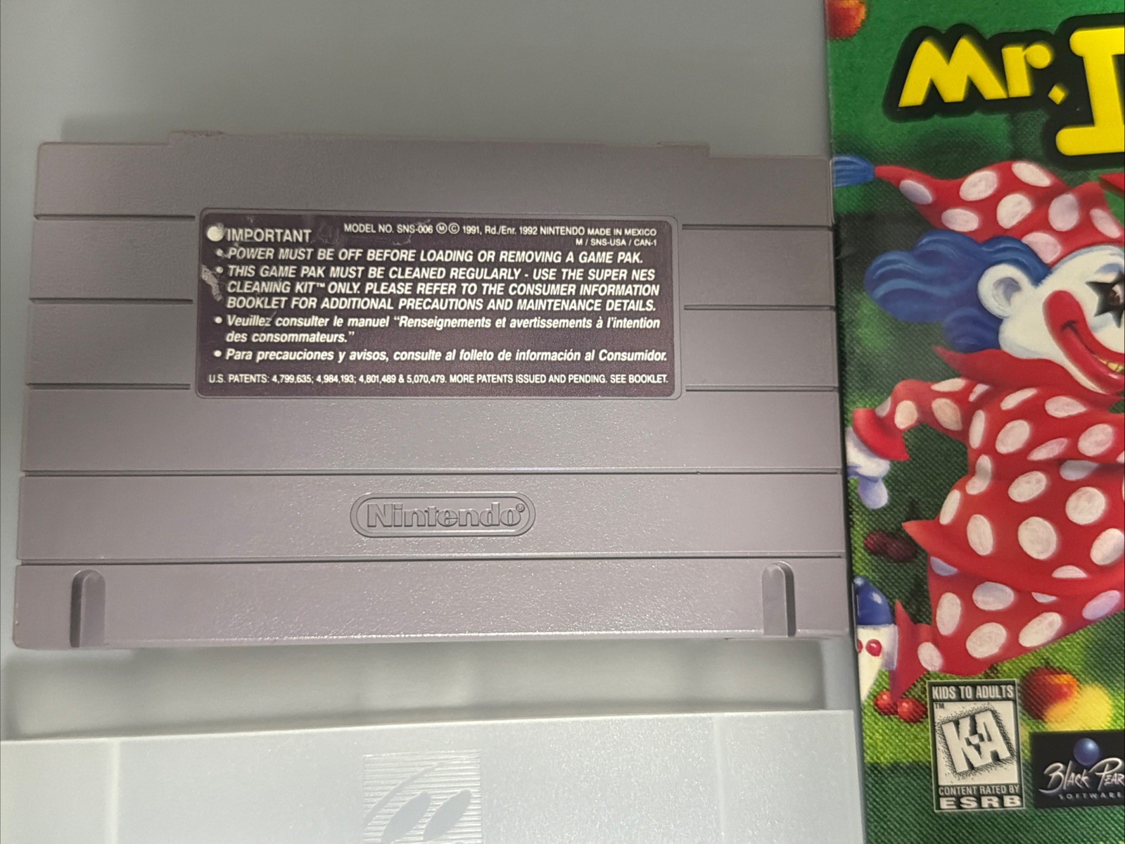 Mr. Do! Arcade Classic Super Nintendo 1996 SNES w/ Manual Authentic *Tested*