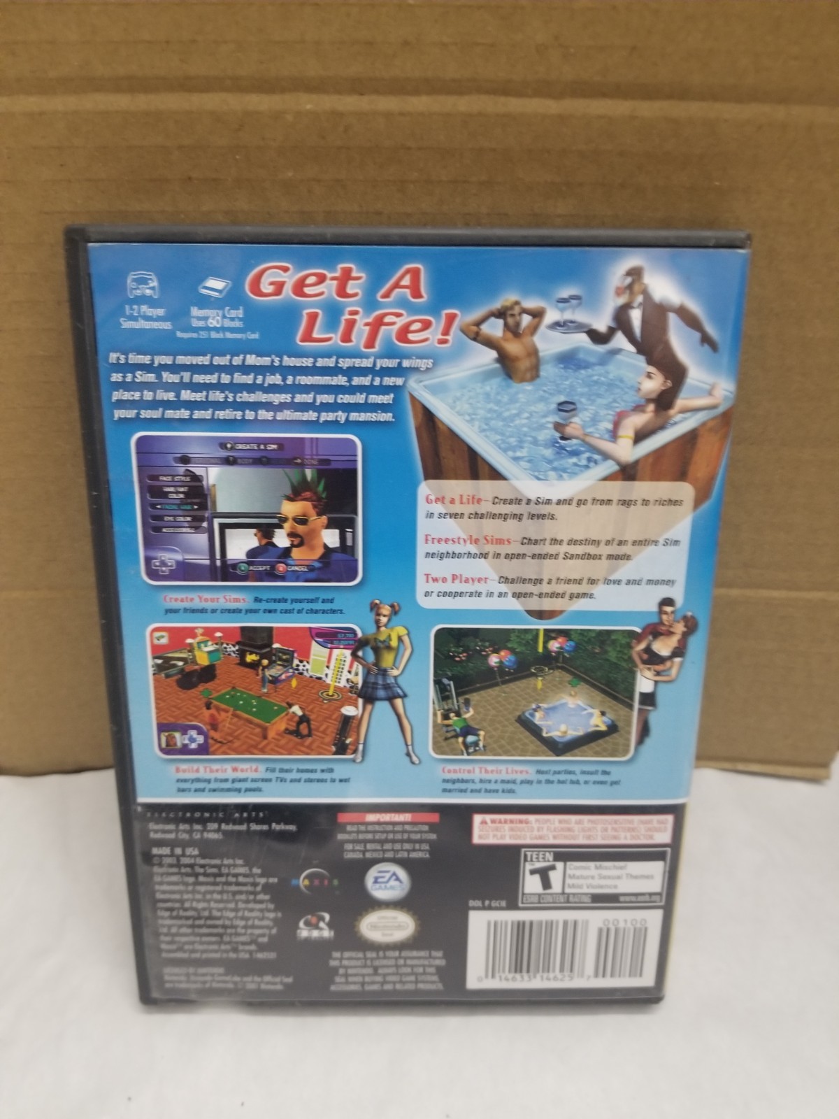 The Sims Nintendo GameCube EA Games T-Teen Simulation The Sims Series As Is