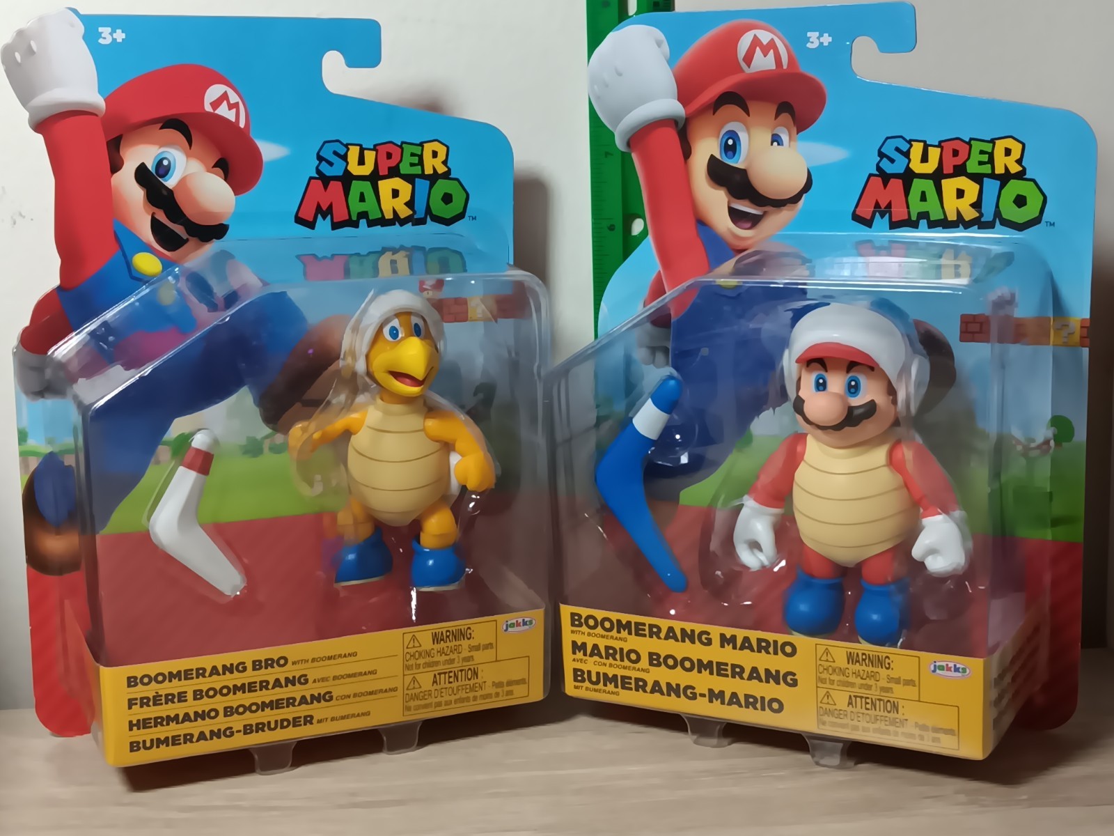 *FREE SHIP* 4″ BOOMERANG BRO + MARIO Super Mario World of Nintendo Jakks